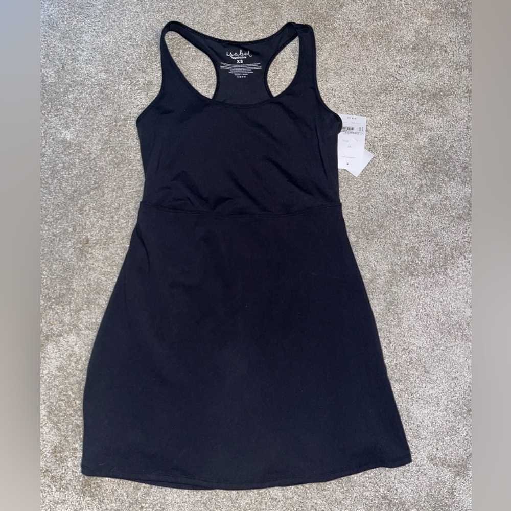 Isabel Maternity by Ingrid & Isabel Black Midi Dress w/ built in shorts